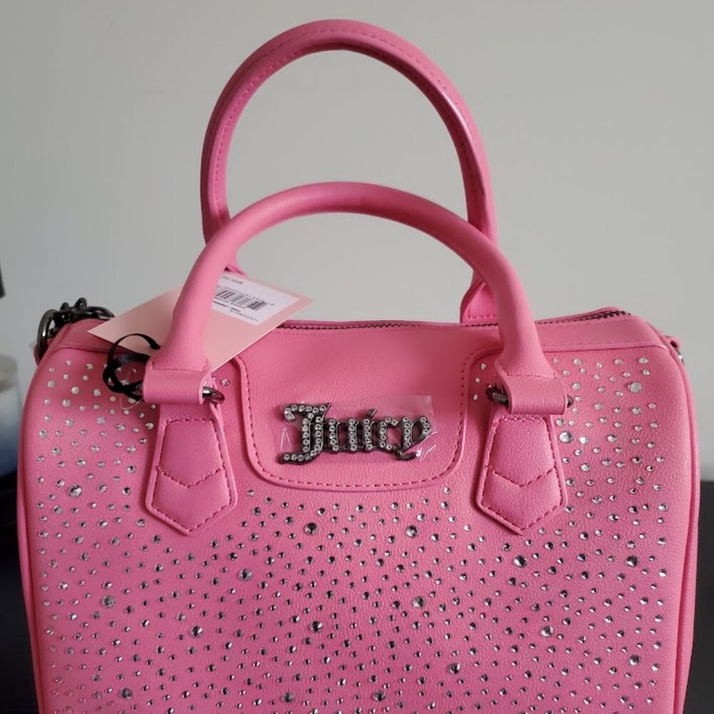 Brand NWT Juicy Couture Pink Lemonade Dazzle Satchel